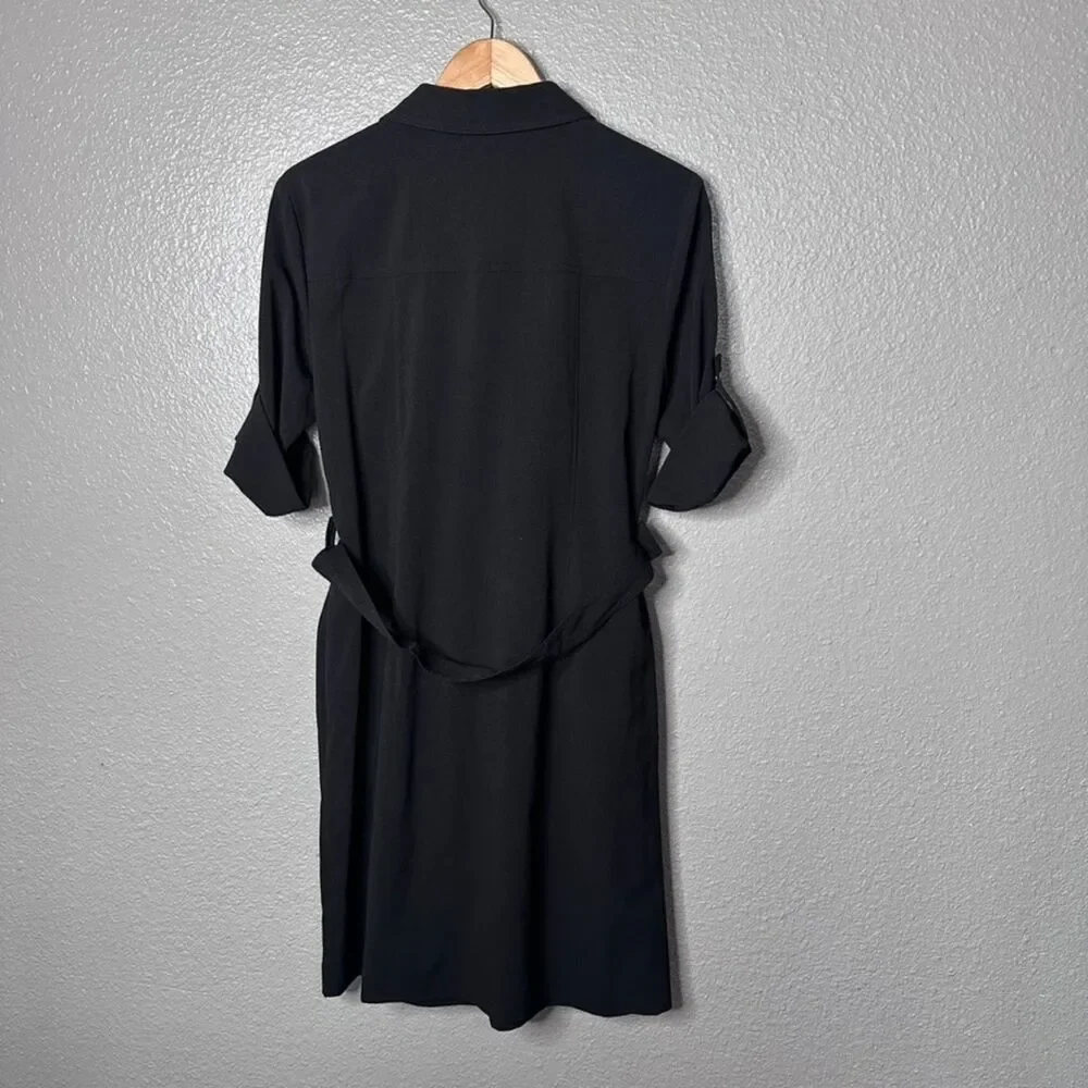 Michael Kors Black Utility Shirtdress Medium